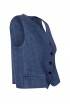 ANTONELLI N3694 812 550 DENIM LINEN FROSINONE GILET