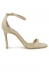 STUART WEITZMAN SK874 IVORY LEATHER NUDIST II 100 SANDALS