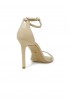 STUART WEITZMAN SK874 IVORY LEATHER NUDIST II 100 SANDALS