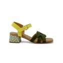 CHIE MIHARA MULTICOLOR LEATHER/SUEDE QUAURA46 SANDALS