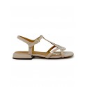 CHIE MIHARA PINK PATENT LEATHER TUMACH SANDALS