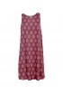 ONE FF-0090 0117 BORDEAUX VISCOSE MIDI DRESS