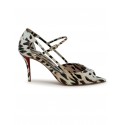 CHRISTIAN LOUBOUTIN 1250941 9002 VINTAGE ROSE PATENT OPEN MISS Z STRAP 80 PUMPS