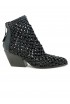 ELENA IACHI E4037 BLACK LEATHER ANKLE BOOTS
