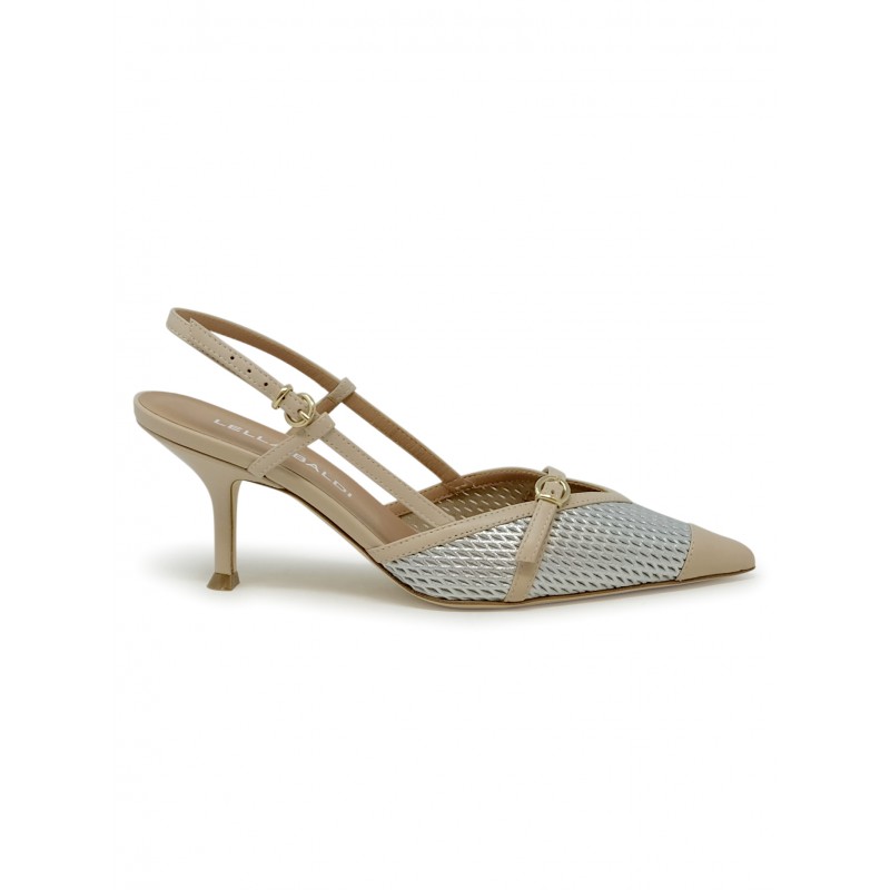 LELLA BALDI LE2597 SILVER LEATHER SANDALS