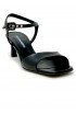 HALMANERA TAMI08 BLACK LEATHER BARON SANDALS