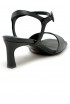 HALMANERA TAMI08 BLACK LEATHER BARON SANDALS