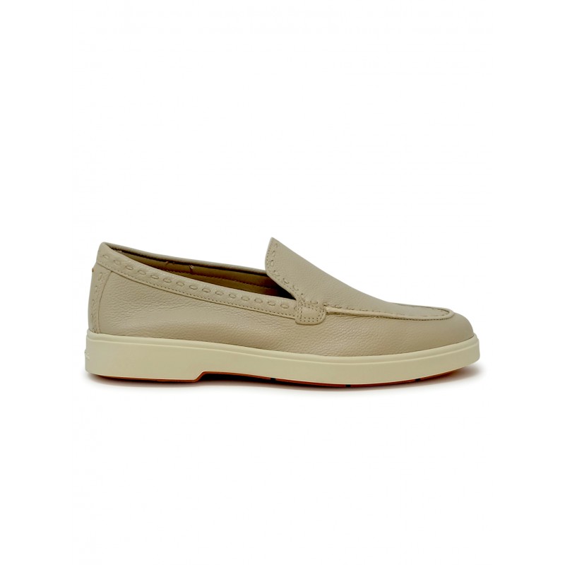 SANTONI WUYA71436TISSWKAP10 NUDE LEATHER LOAFER