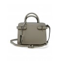 LE TANNEUR TEMI1606S11 GREY LEATHER PM CASUAL BAG