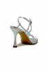 SERGIO LEVANTESI MINERVA SILVER LEATHER SANDALS