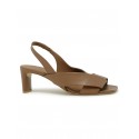 ROBERTO DEL CARLO 11709 CAMEL LEATHER SANDALS