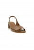 ROBERTO DEL CARLO 11709 CAMEL LEATHER SANDALS