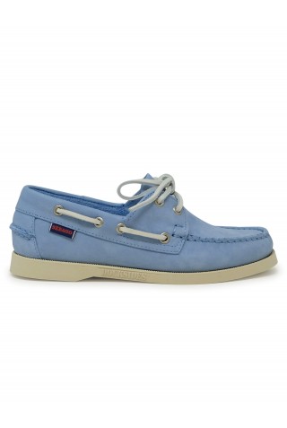 SEBAGO 74121SW PORTLAND LIGHT BLUE NUBUCK LOAFERS