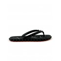 CHRISTIAN LOUBOUTIN 1230961 BK01 BLACK RUBBER SUPER LOUBI FLAT FLIP THONGS