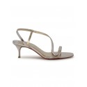 CHRISTIAN LOUBOUTIN 1250714 9002 VINTAGE ROSE PVC LEATHER ROSALIE 55 SANDALS