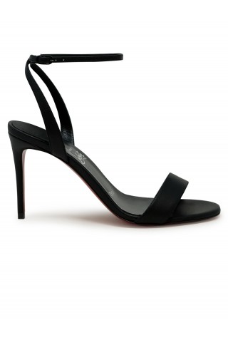 CHRISTIAN LOUBOUTIN 1240025 B439 BLACK NAPPA/LINING LOUBIGIRL 85 SANDALS