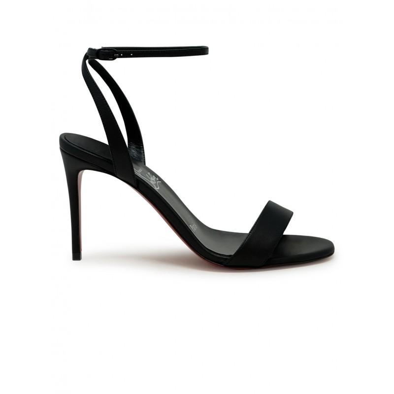 CHRISTIAN LOUBOUTIN 1240025 B439 BLACK NAPPA/LINING LOUBIGIRL 85 SANDALS