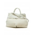 ROBERTO DEL CARLO VIRNA WHITE LEATHER BAG