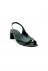 ROBERTO DEL CARLO 11709 BLACK LEATHER SANDALS
