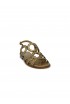 PONS QUINTANA 11235.000 BRONZE LEATHER TINA FLAT SANDALS