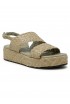 PONS QUINTANA 9805.000 BEIGE LEATHER FORLI FLAT SANDALS