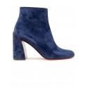 CHRISTIAN LOUBOUTIN 1200239 4320 BLUE SUEDE TURELA 85 ANKLE BOOTS