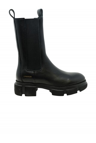 COPENHAGEN F5CPH500 BLACK LEATHER CHELSEA BOOTS