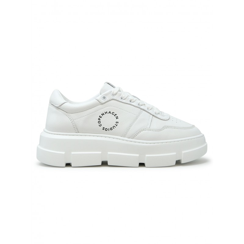 COPENHAGEN F5CPH435 WHITE LEATHER SNEAKERS