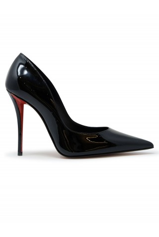 CHRISTIAN LOUBOUTIN 12509390 B439 BLACK PATENT MISS Z 100 PUMPS