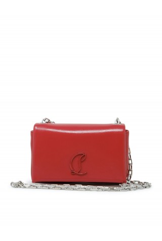 CHRISTIAN LOUBOUTIN 3255276 R251 RED LEATHER LOUBI54 SOFT POUCH BAG