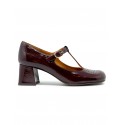 CHIE MIHARA BORDEAUX PATENT LEATHER MOKASI SHOES