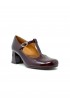 CHIE MIHARA BORDEAUX PATENT LEATHER MOKASI SHOES