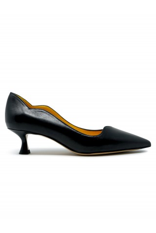 MARA BINI W231003 NAOMI BLACK LEATHER PUMPS