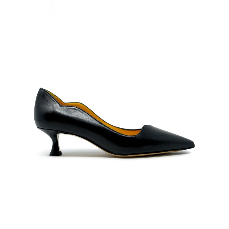 MARA BINI W231003 NAOMI BLACK LEATHER PUMPS