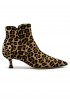 MARA BINI W231109 LEOPARD LEATHER NAOMI ANKLE BOOTS