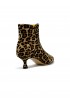 MARA BINI W231109 LEOPARD LEATHER NAOMI ANKLE BOOTS