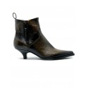 ELENA IACHI E4308 BRONZE LEATHER ANKLE BOOTS