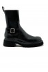 GUGLIELMO ROTTA 6863 005 BLACK LEATHER WADE RANCH ANKLE BOOTS