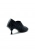 ELENA IACHI R19 BLACK LEATHER/GLITTER SHOES