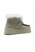 MAX&MOI H25 ALPINE LEATHER BOOTS AVEC BRODERIE ET POMPOM