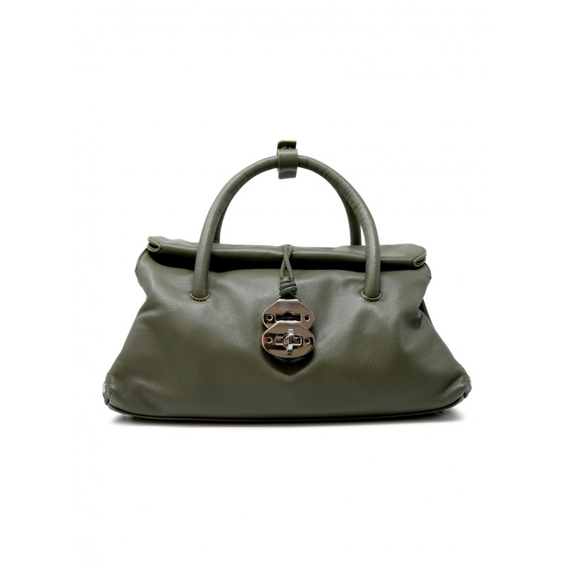 ZANELLATO 068750-1910000-Z0482 GREEN OLIVONA LEATHER DOTTA SAETA S HANDBAG