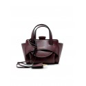 HIDESINS FL14TR6904 FLAP XS PREMIERE WINE LEATHER HANDBAG