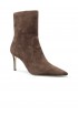 STUART WEITZMAN SJ970 WALNUT SUEDE 75 POWER ZIP BOOTIE