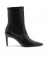 STUART WEITZMAN SJ974 BLACK NAPPA STRETCH 75 BOOTIE