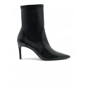 STUART WEITZMAN SJ974 BLACK NAPPA STRETCH 75 BOOTIE
