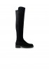 STUART WEITZMAN SM395 BLACK SUEDE 5050 CELIA BOOTS