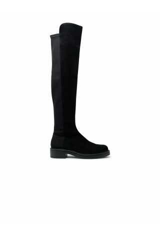STUART WEITZMAN SM395 BLACK SUEDE 5050 CELIA BOOTS