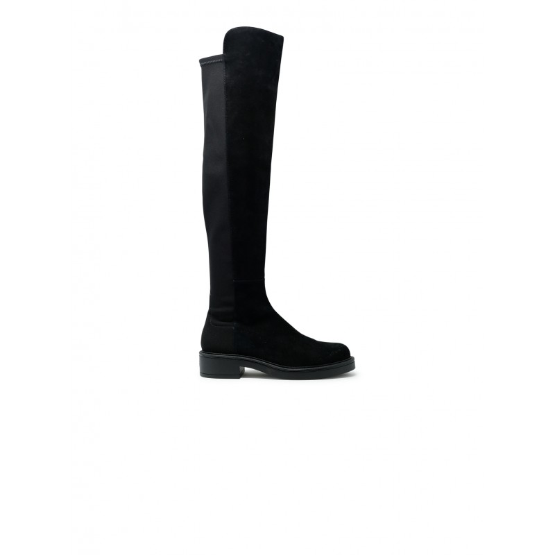 STUART WEITZMAN SM395 BLACK SUEDE 5050 CELIA BOOTS