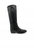 DUCCIO DEL DUCA DD97 BLACK LEATHER TEXAN BOOTS