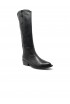 DUCCIO DEL DUCA DD97 BLACK LEATHER TEXAN BOOTS